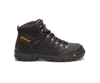 Caterpillar Kängor Sverige - Threshold Waterproof Arbetsskor Herr Svarta NBT-015326